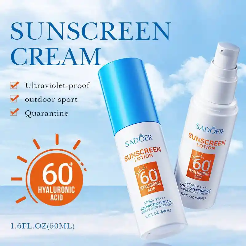 Protector Solar En Loción Ácido Hialurónico Spf60 Sadoer 50ml