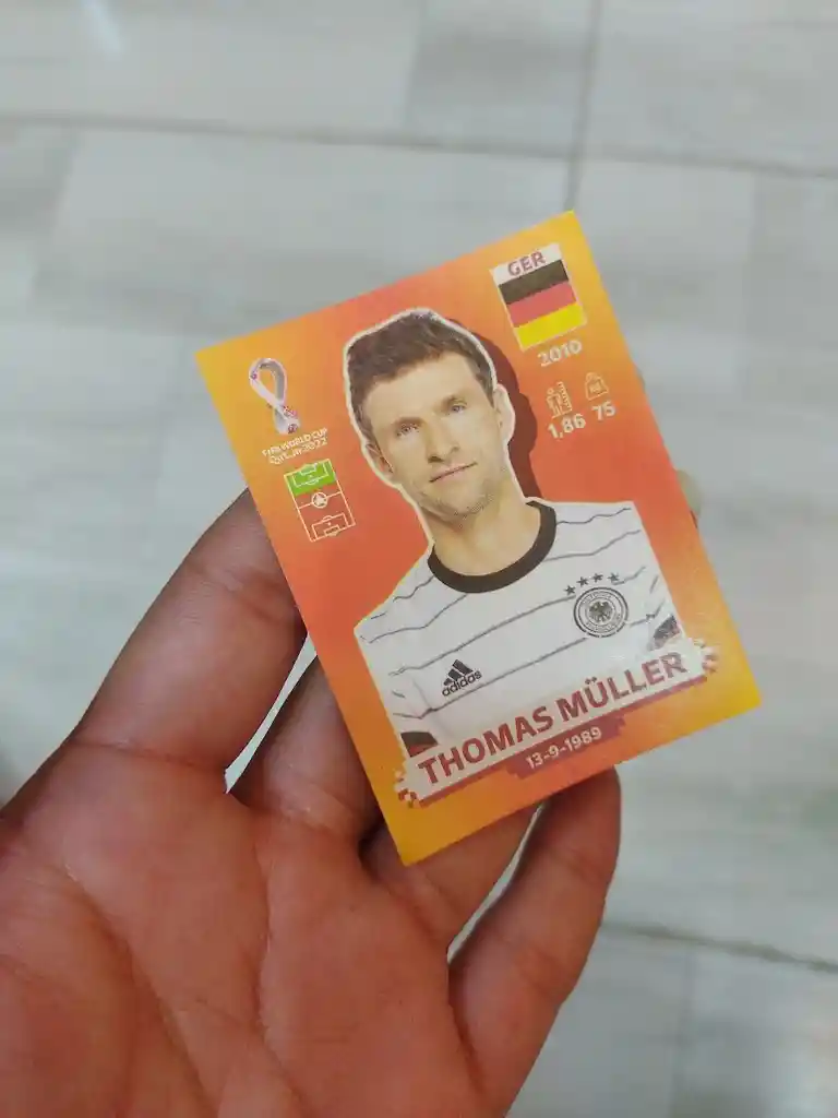 Lamina Thomas Muller Para Album Copa Mundial Qatar 2022 Panini