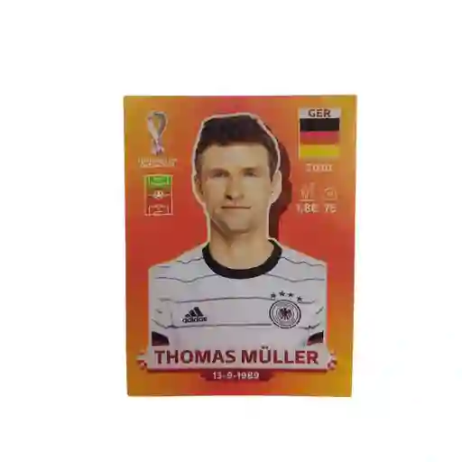 Lamina Thomas Muller Para Album Copa Mundial Qatar 2022 Panini