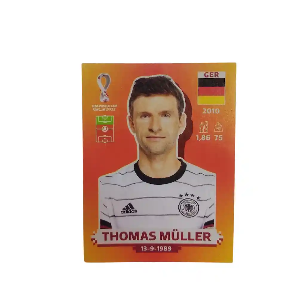 Lamina Thomas Muller Para Album Copa Mundial Qatar 2022 Panini