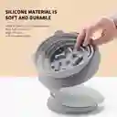Comedero Doble Portatil Silicona Plegable