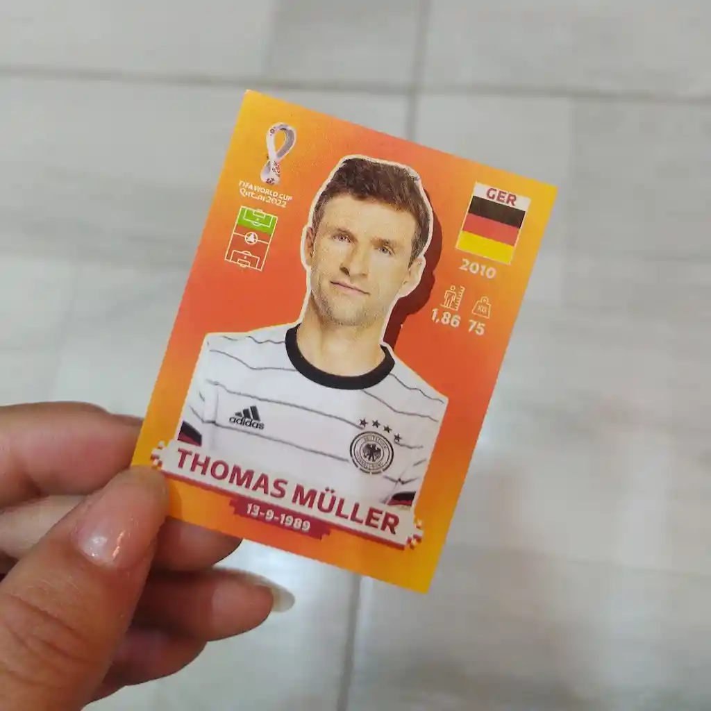 Lamina Thomas Muller Para Album Copa Mundial Qatar 2022 Panini