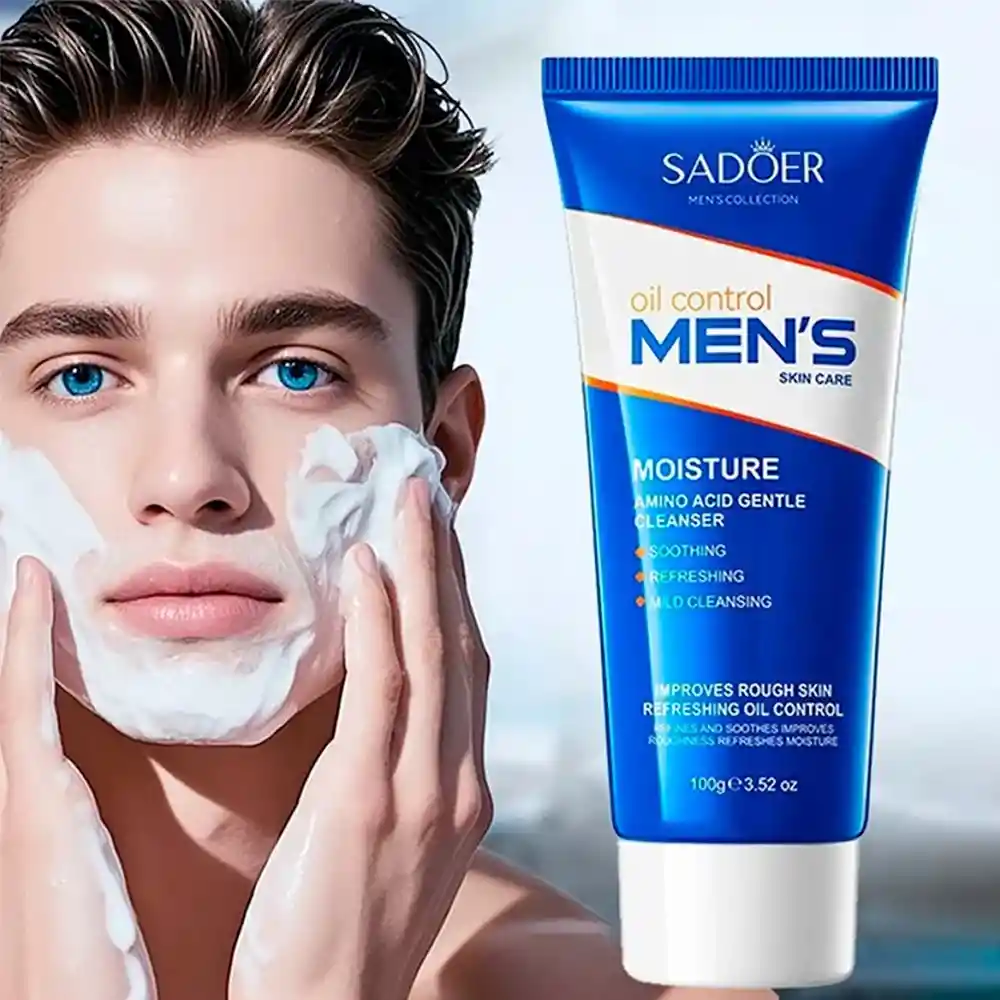 Jabón Facial Hombre Control Grasa Sadoer 100g
