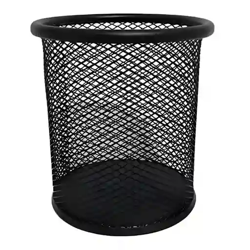 Portalápices Redondo En Malla Metálico
