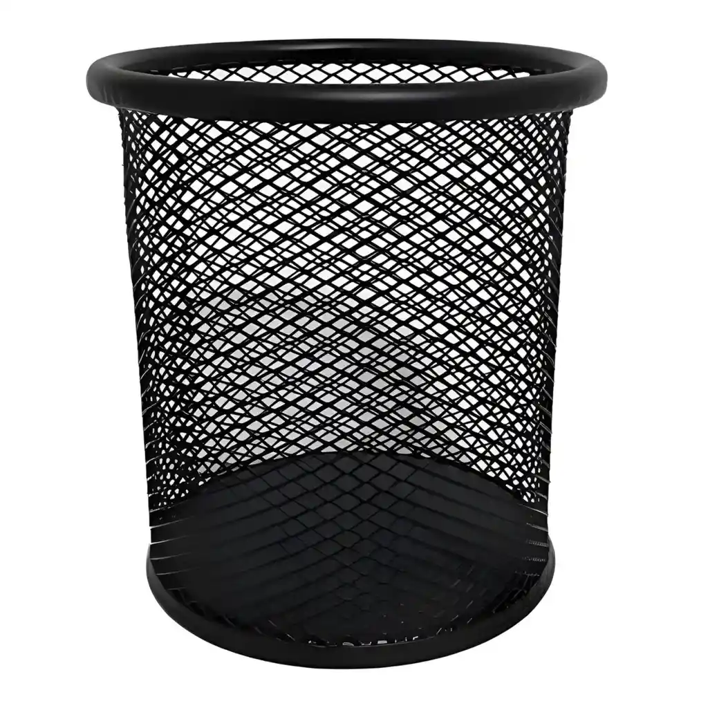 Portalápices Redondo En Malla Metálico