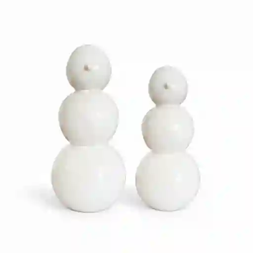 Set Muñecos De Nieve En Cerámica