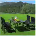 Juego De Camping Set Mesa 95cm 4 Sillas Plegables Portatil