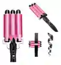 Pinza Rizadora Profesional Para Ondas 3 Tubos