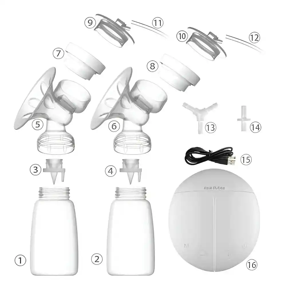 Extractor De Leche Eléctrico Doble Saca Leche Lactancia