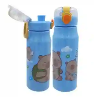 Botella Para Agua De Capibara 600ml Azul - Termo Para Agua