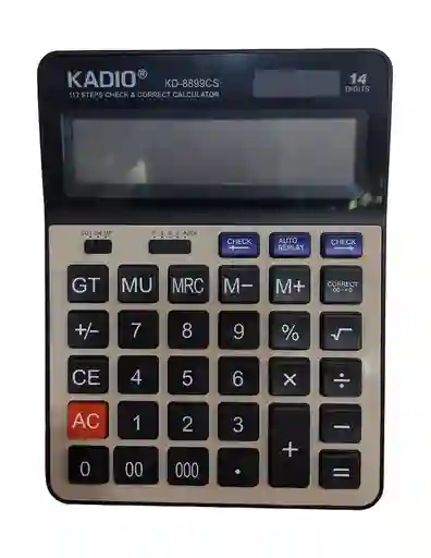 Calculadora Kadio Kd-8899cs Negro Con Beige