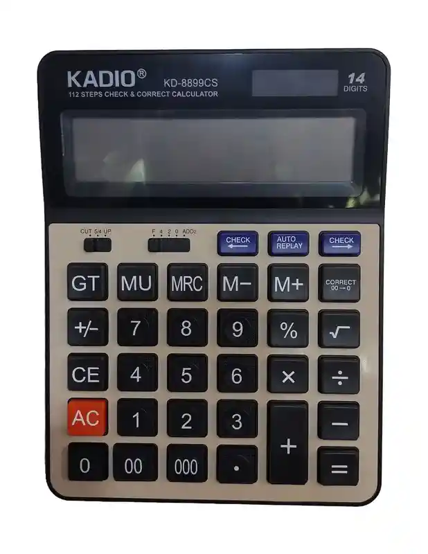 Calculadora Kadio Kd-8899cs Negro Con Beige