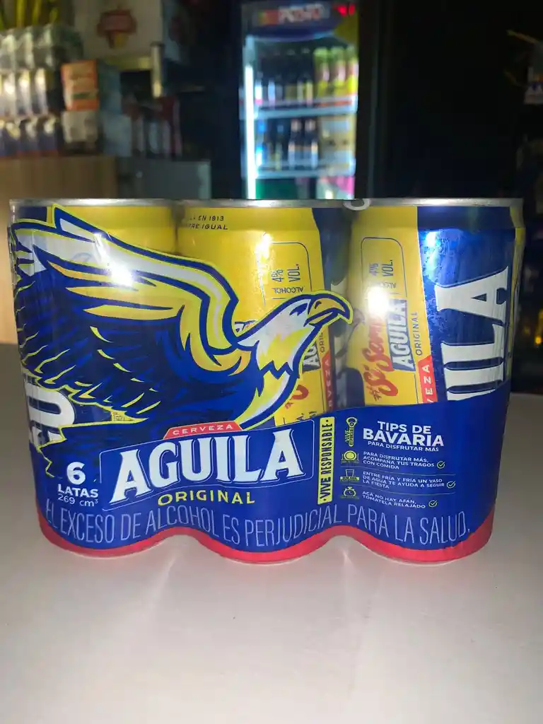 Six Pack Cerveza Águila Lata 269 Ml