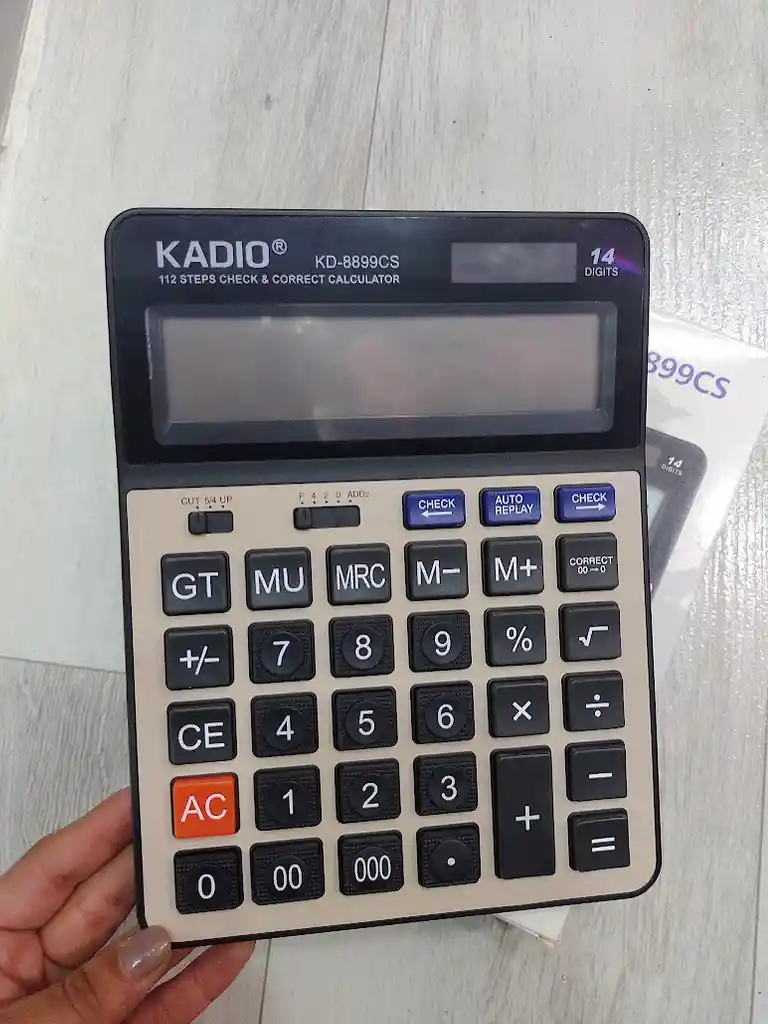 Calculadora Kadio Kd-8899cs Negro Con Beige