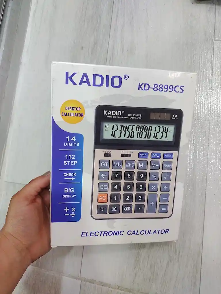 Calculadora Kadio Kd-8899cs Negro Con Beige