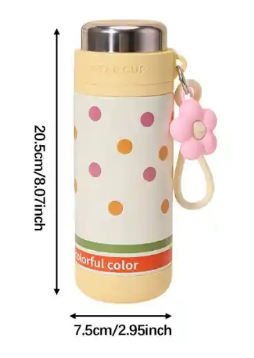 Termo En Acero Doble Capa Star Cup Coquette De 500ml Mantiene Bebidad Frio O Caliente
