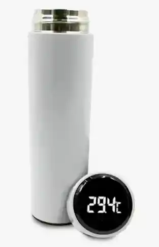 Termo Digital Blanco Smart Up De 500ml Mantiene Bebidad Frio O Caliente