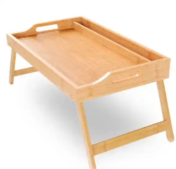 Mesa Plegable De Madera Clara