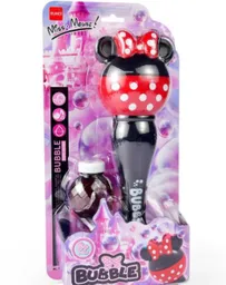 Juguete Burbujero - Varita De Burbuja Minni Mouse Con Luz Y Musica