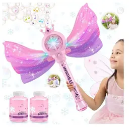 Juguete Burbujero - Varita De Burbuja Princesa Con Luz Y Musica
