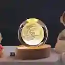 Lámpara Esfera De Cristal Luna