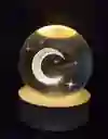 Lámpara Esfera De Cristal Media Luna