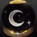 Lámpara Esfera De Cristal Media Luna