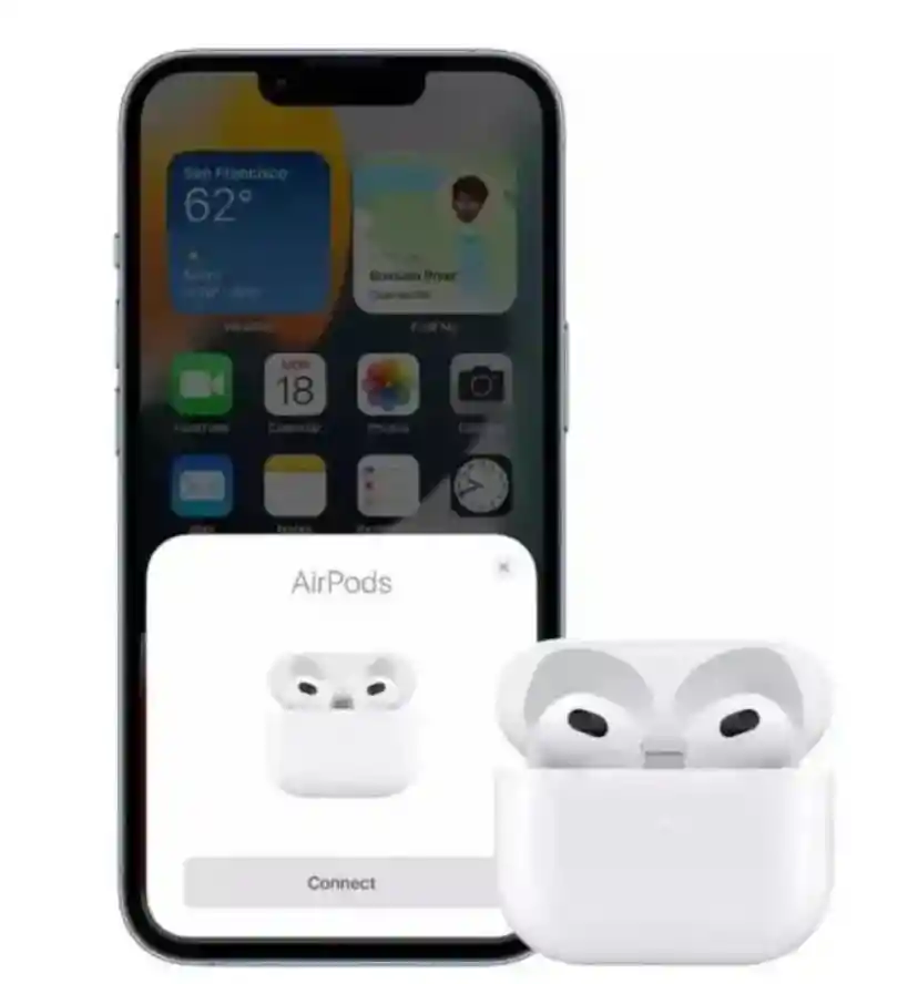Airpods 3 Calidad 1.1 Audifonos + Auriculares Earpods Conector Lightning Apple | Color Blanco