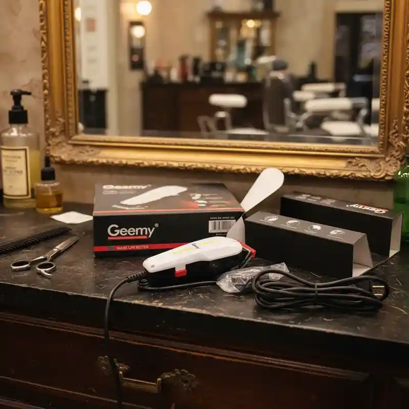 Maquina Afeitadora Blanca Geemy Gm-1021 Profesional Hair