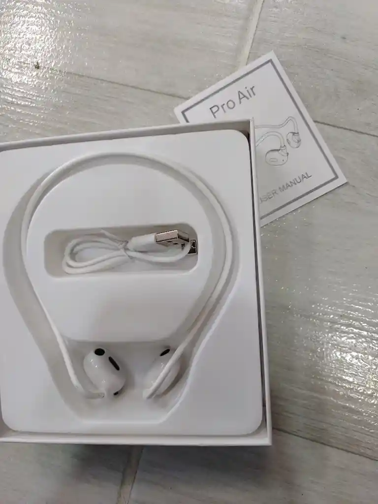 Audífonos Inalámbricos Pro Air Blancos Cuellera