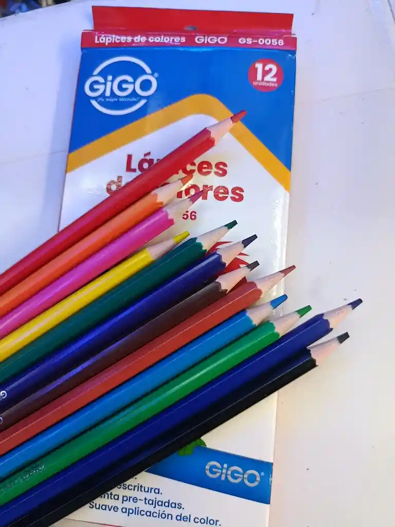Caja De Colores X 12 Unidades Gigo Pack De Colores