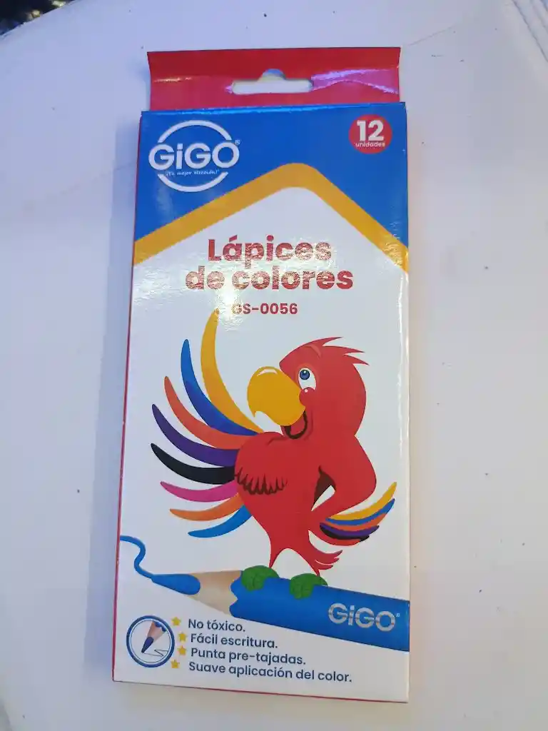 Caja De Colores X 12 Unidades Gigo Pack De Colores