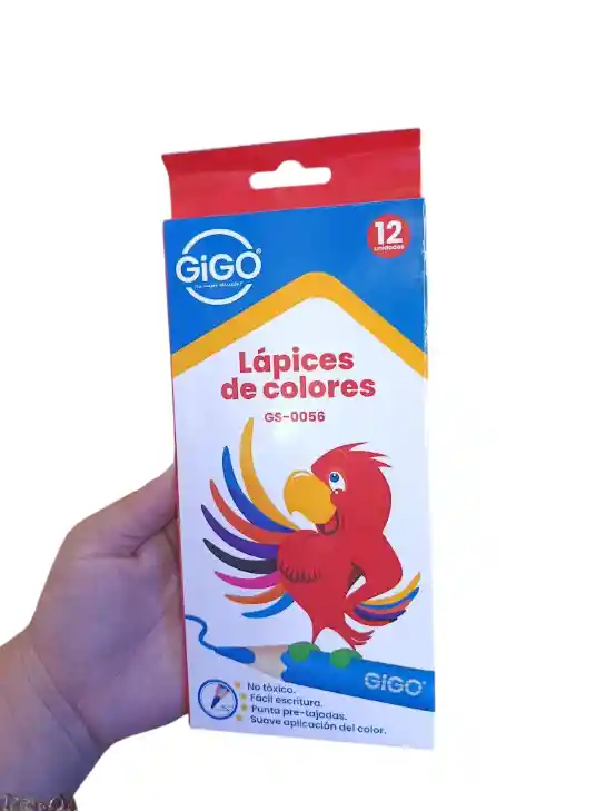 Caja De Colores X 12 Unidades Gigo Pack De Colores