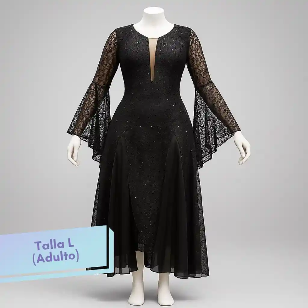 Disfraz Halloween Morticia Addams Adulto (talla L)