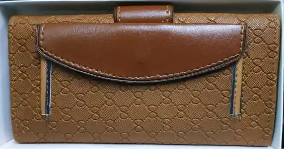 Billetera Larga De Cuero Para Dama