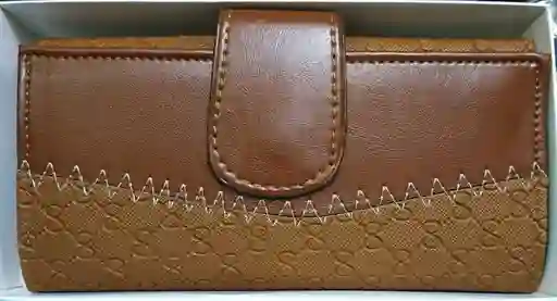 Billetera Larga De Cuero Para Dama