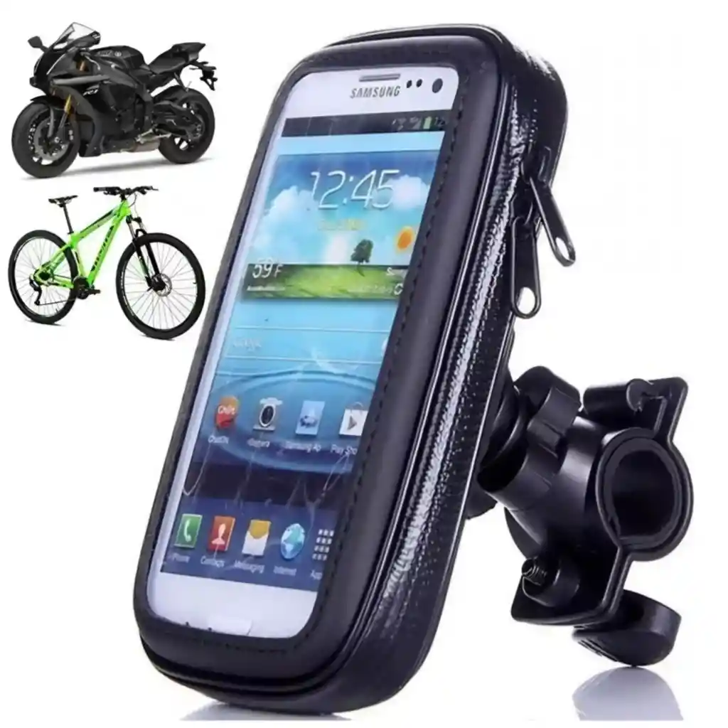 Soporte Para Celular De Moto Y Bicicleta Impermeable Giro 360