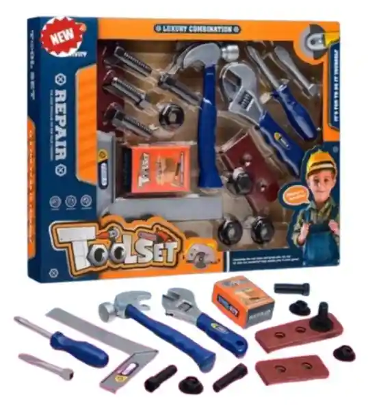 Set Infantil De Herramientas Oficio De Constructor