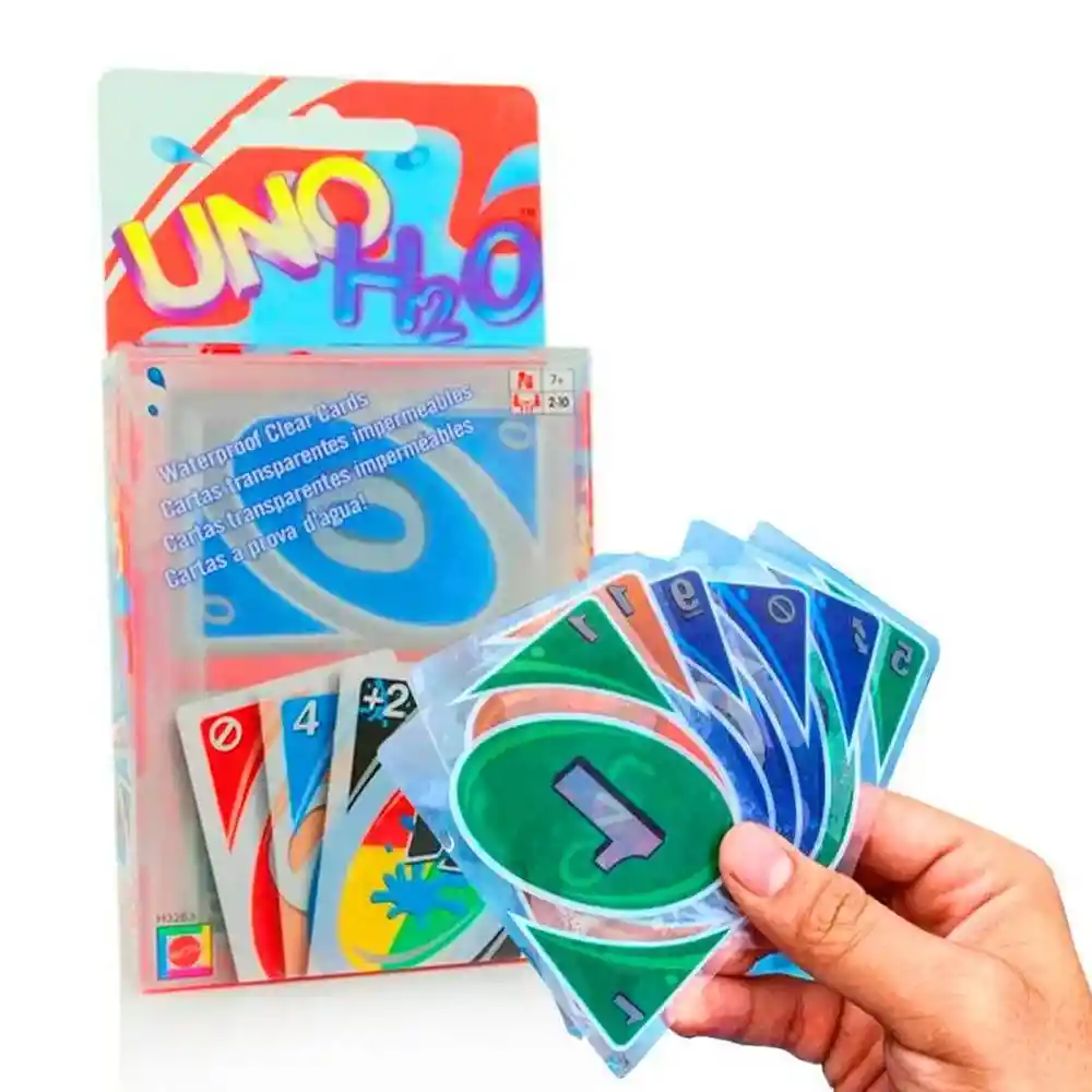 Cartas Uno H20 ¡resistentes Al Agua!