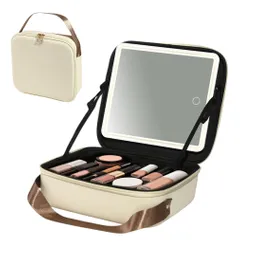 Neceser De Maquillaje Con Espejo Luz Y Gran Capacidad