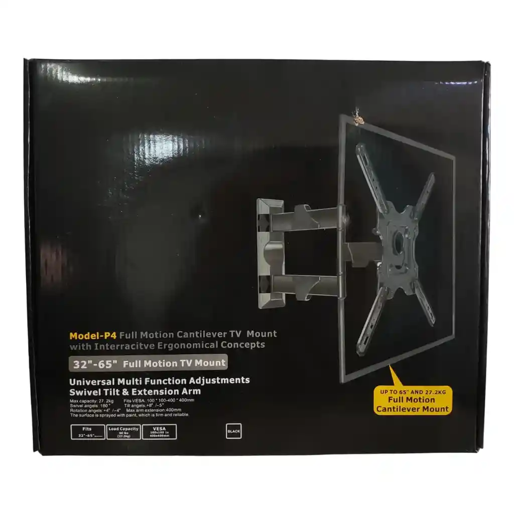 Soporte Para Tv Doble Brazo 32 A 65 Pulgadas