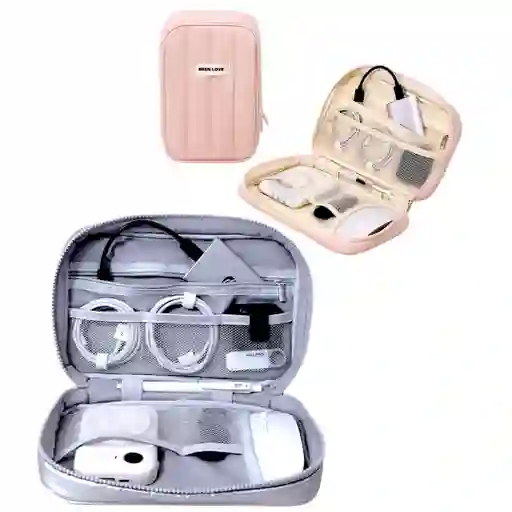 Cosmetiquera Organizador Cables Tecnológicos Cargador