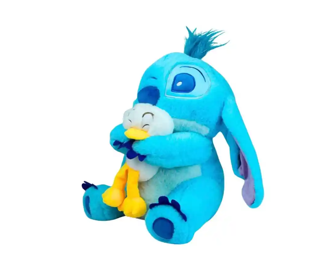 Peluche Stich Abrazando Pato 40 Cm