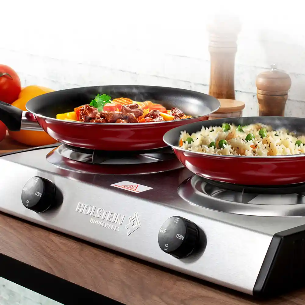 Estufa Doble Holstein 47x27x9cm Gris Hh-09045001ss