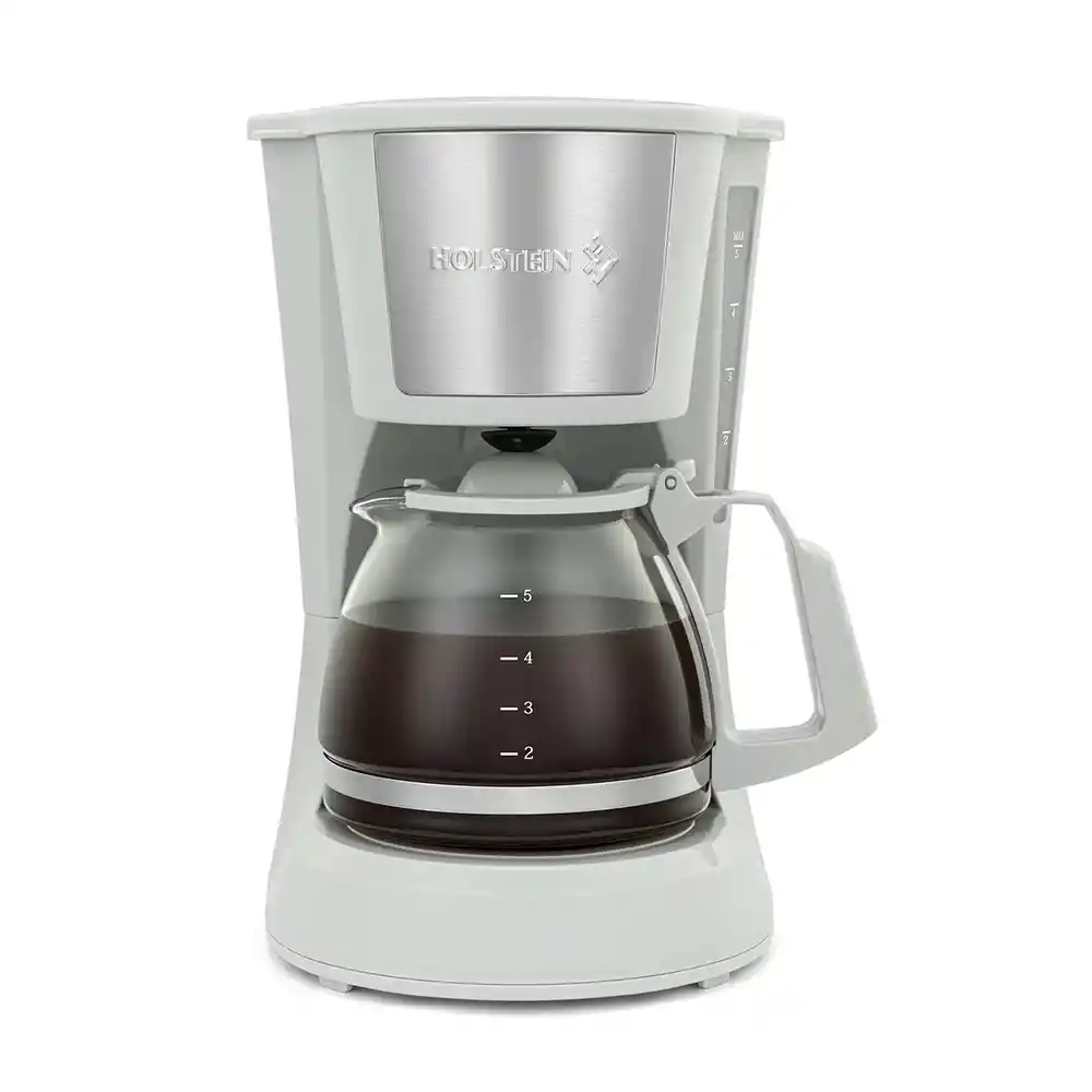 Cafetera Holstein Gris 6 Tz 600 W Acero Inoxidable Vidrio
