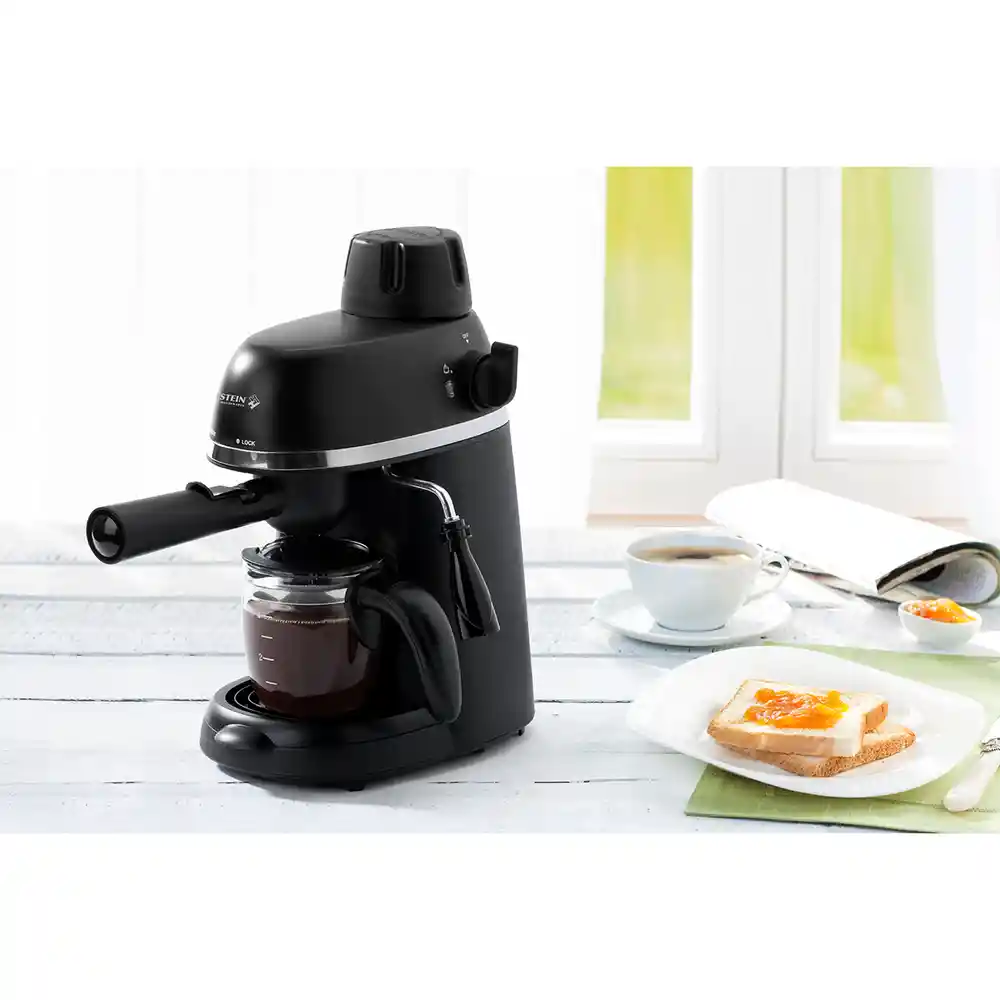 Cafetera Bar Holstein Negro 4 Tz 800 W Acero Inoxidable Vidrio