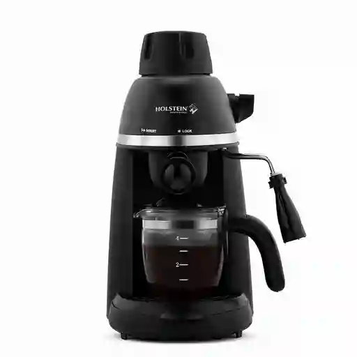 Cafetera Bar Holstein Negro 4 Tz 800 W Acero Inoxidable Vidrio