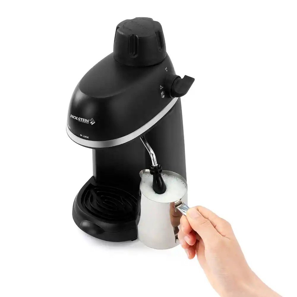 Cafetera Bar Holstein Negro 4 Tz 800 W Acero Inoxidable Vidrio