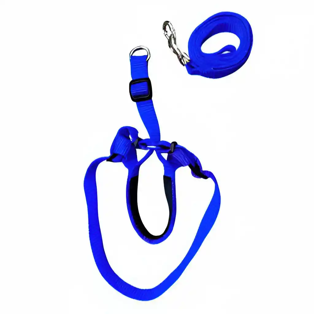 Correa Viajera Color Azul Para Mascota Talla M