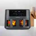 Freidora Doble Holstein Negro 8 Lt 1600 W Hh-09114021dg